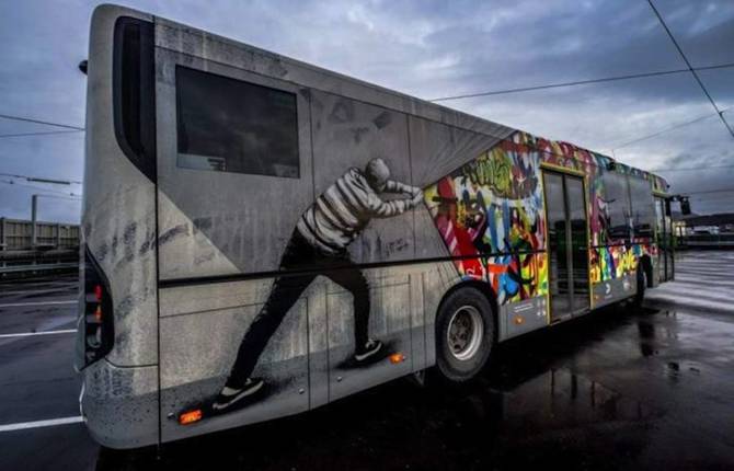 Creative Street Art Buses in Norway