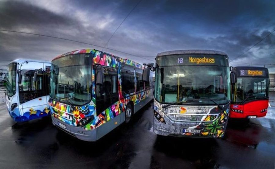 Creative Street Art Buses in Norway-9