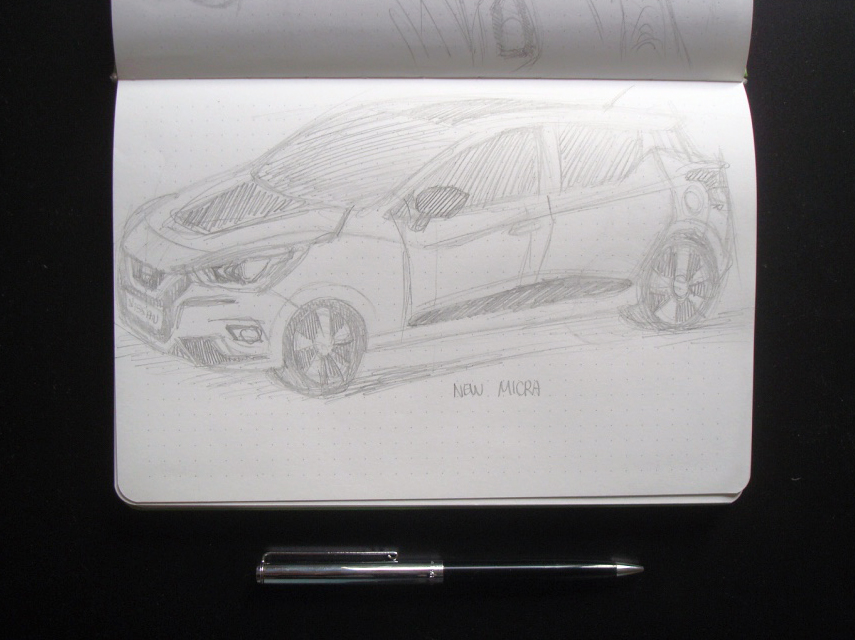 Elia Colombo - New Micra-sketch-B