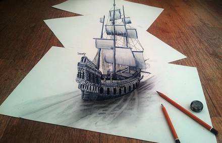 Incredible 3D Pencil Drawings