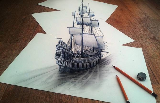 Incredible 3D Pencil Drawings