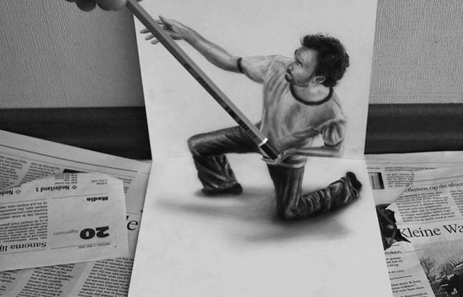 Incredible 3D Pencil Drawings