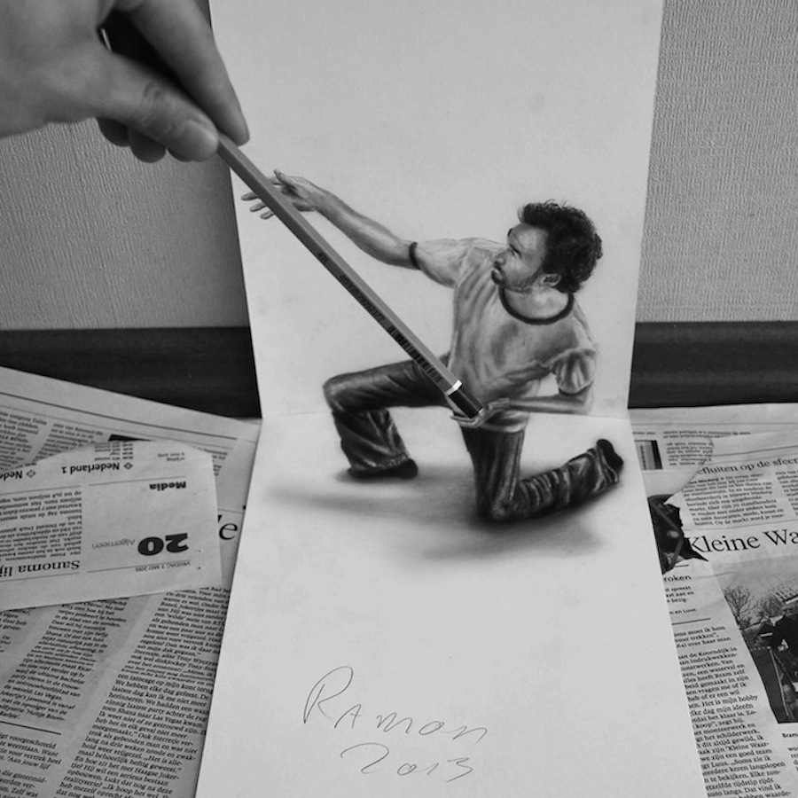 Incredible 3D Pencil Drawings-1