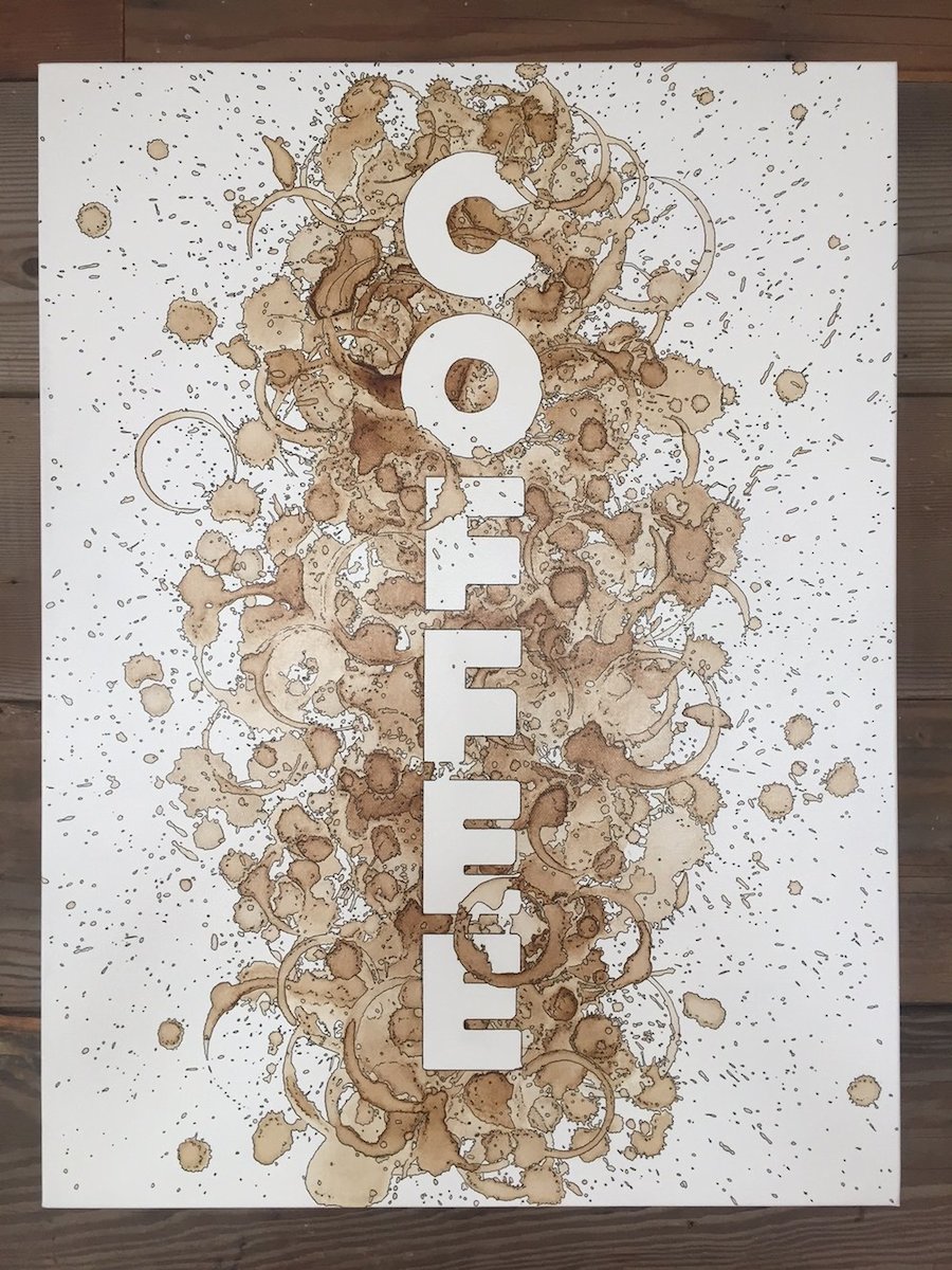 Inventive Artworks Made with Coffee on Canvas-8