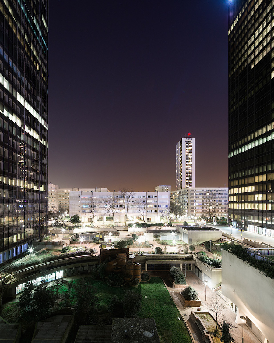 La Défense District in Paris at Night-14