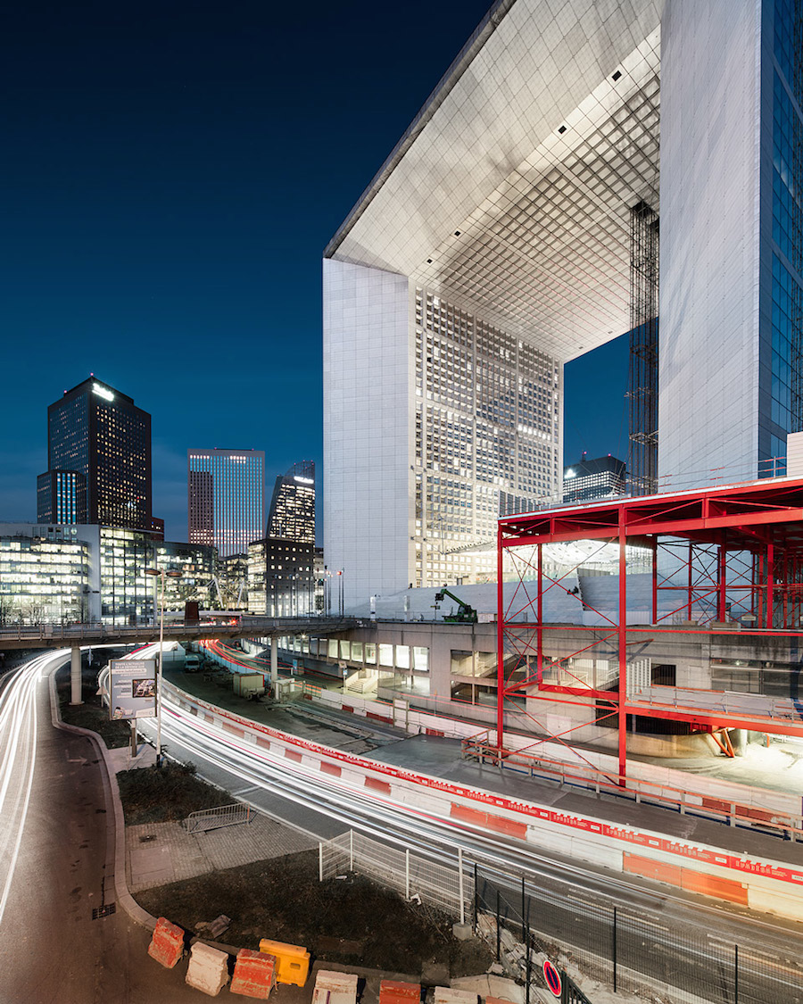La Défense District in Paris at Night-19