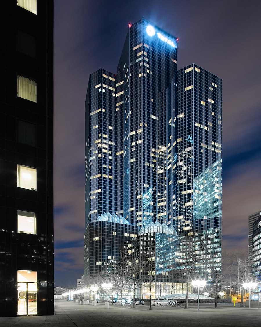 La Défense District in Paris at Night-3