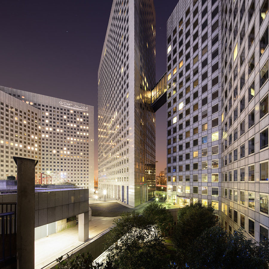 La Défense District in Paris at Night-9
