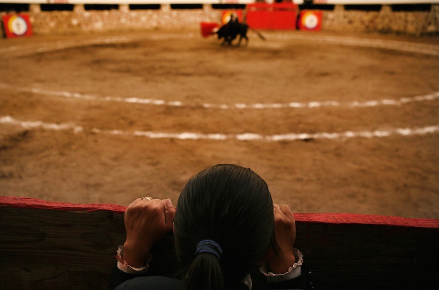 Lupita Lopez, mexican bullfighter who is one of the few women in the bus