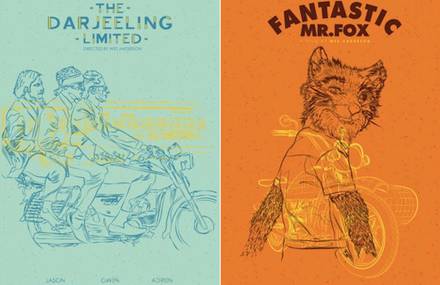 Nice Illustrated Posters of Wes Anderson’s Movies