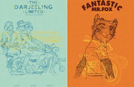 Nice Illustrated Posters of Wes Anderson’s Movies