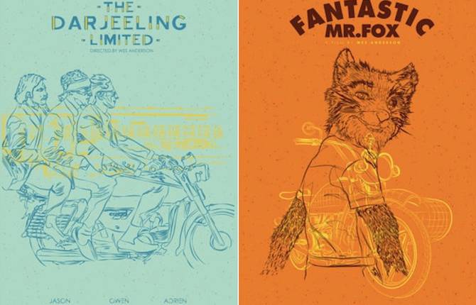 Nice Illustrated Posters of Wes Anderson’s Movies