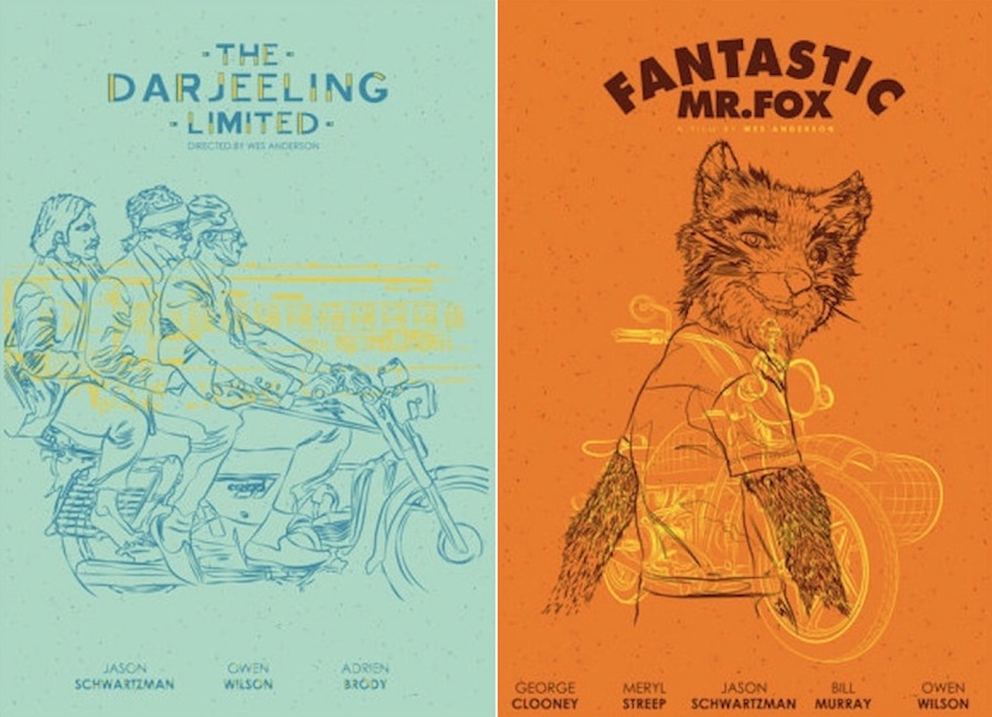 Nice Illustrated Posters of Wes Anderson's Movies-1