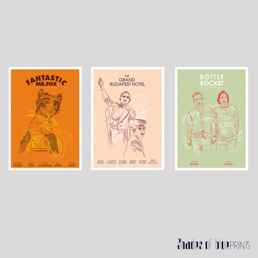 Nice Illustrated Posters of Wes Anderson's Movies-19
