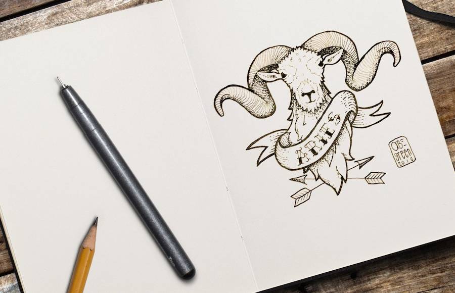 Old School Zodiac Signs Tattoos