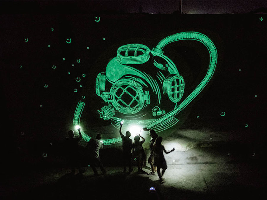 Phosphorescent Street Art with Hidden Meaning-0