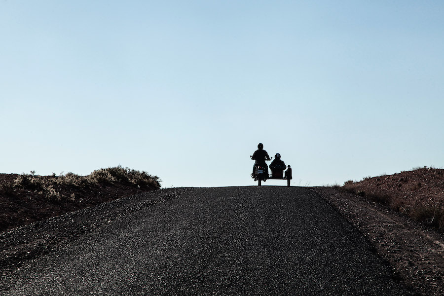 Sur la route d'Agafaï avec les Insiders. / On the road to Agafay with the Insiders.