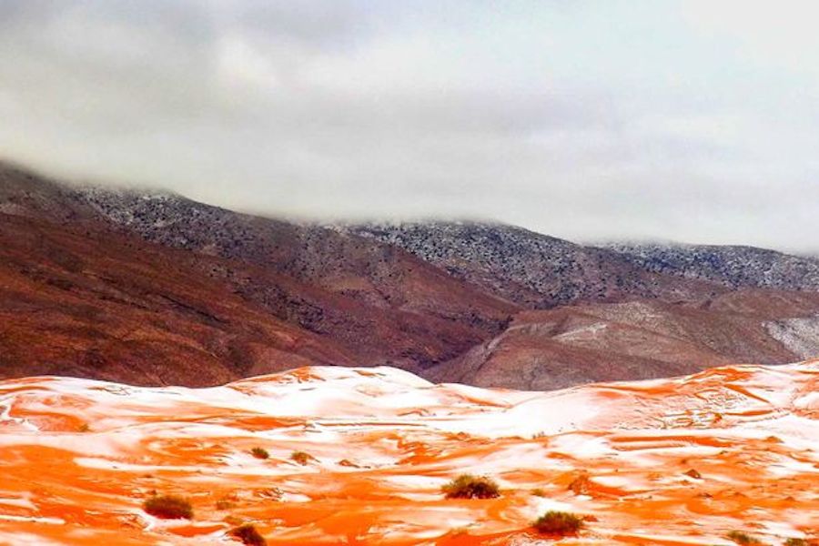 Sahara Desert Covered with Snow For the First Time Since 1979-6