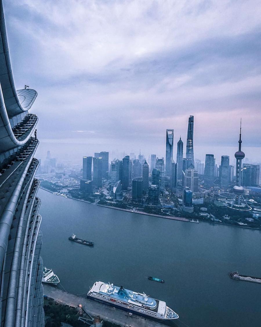 Urban Lights of Shanghai From Its Skyscrapers-6