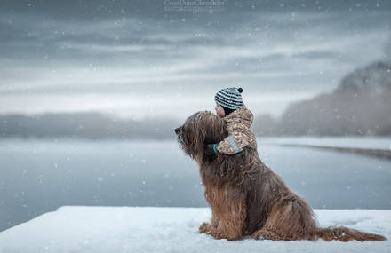 Adorable Pictures of Kids with Big Dogs