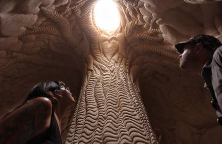Stunning Sculpted Cave by Ra Paulette