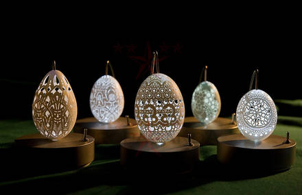 Incredible Carved Egg Sculptures