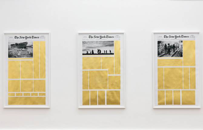 Enhancing New York Times Covers with Gold Leaves Trips