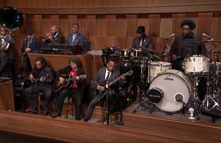 Mario Creator and The Roots in The Tonight Show