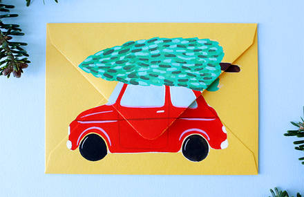 Hand-Painted Festive Mails