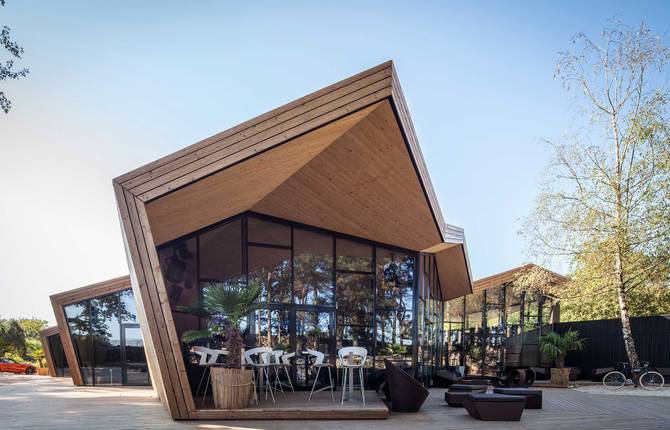 Origami Inspired BOOS Beach Club