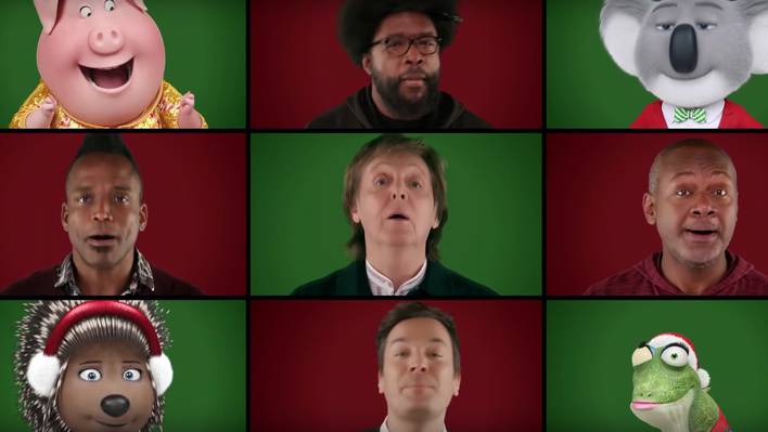 Jimmy Fallon, Paul McCartney & « Sing » Cast Perform « Wonderful Christmastime »