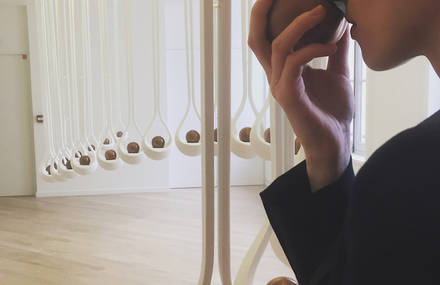 Elegant Scent Drops Installation by H&J Studio