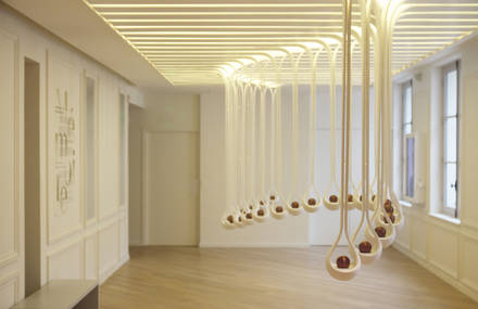 Elegant Scent Drops Installation by H&J Studio