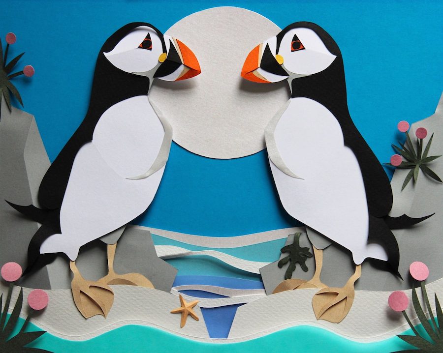 Accurate Wildlife Papercut Compositions-0