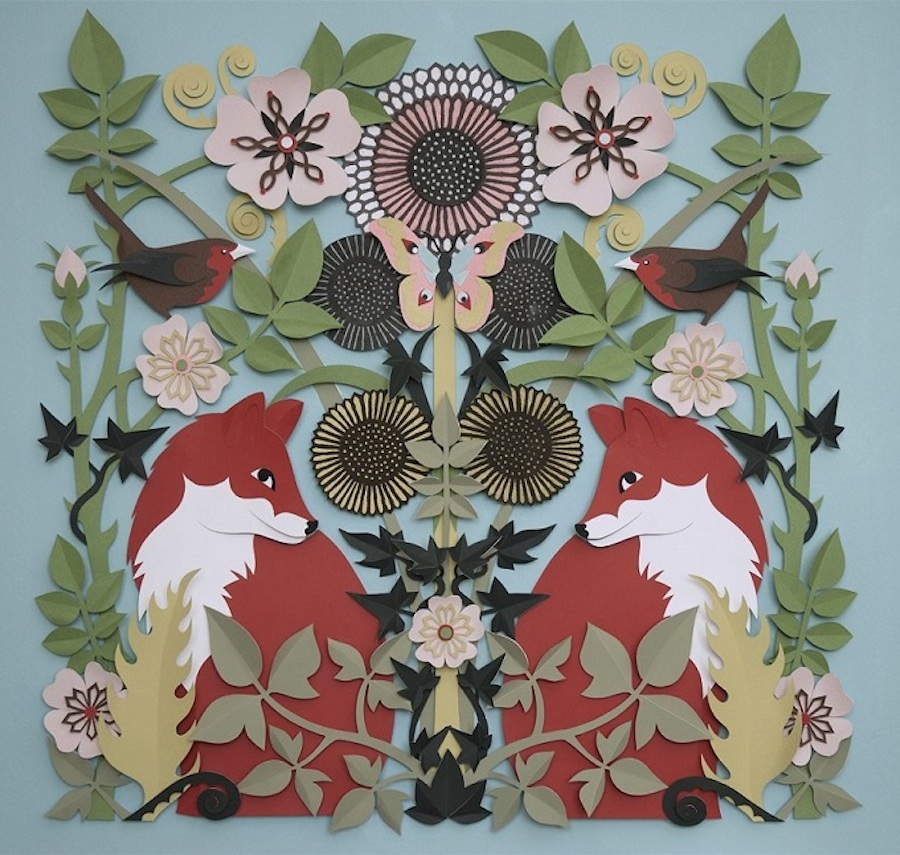 Accurate Wildlife Papercut Compositions-1