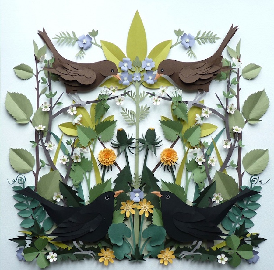 Accurate Wildlife Papercut Compositions-2