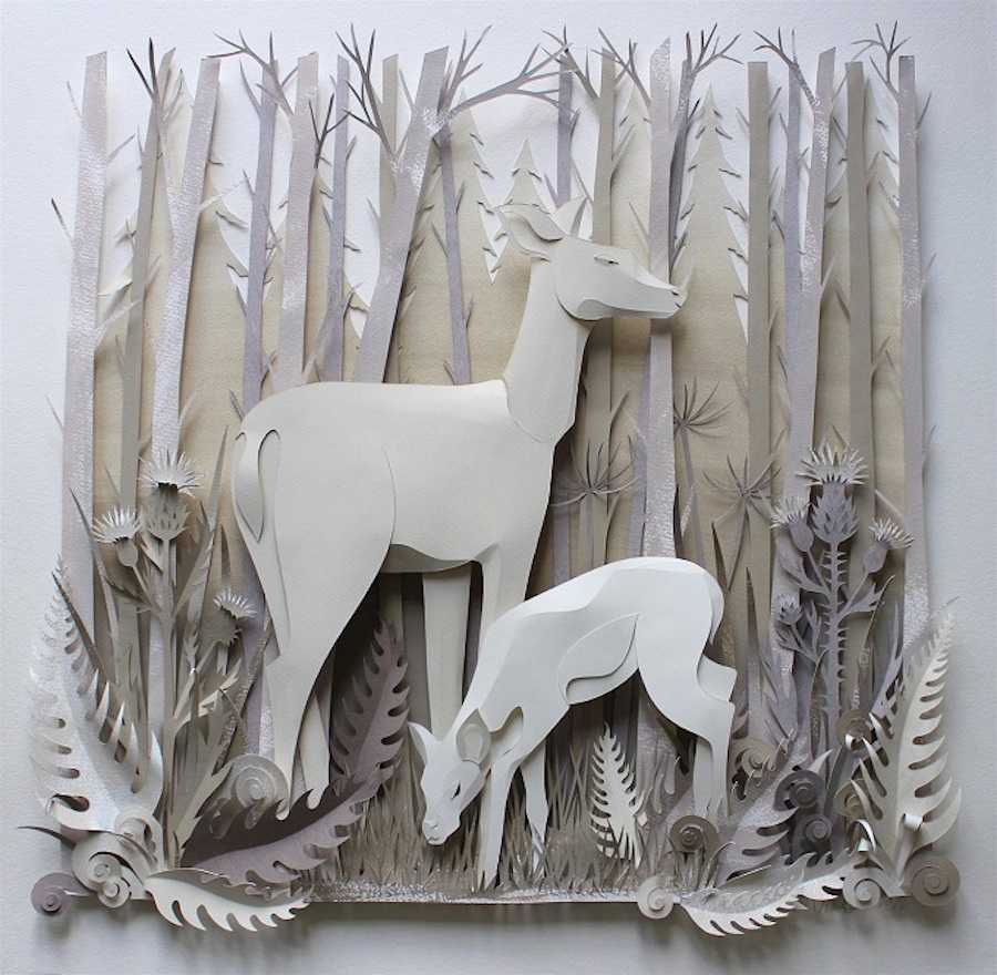 Accurate Wildlife Papercut Compositions-3