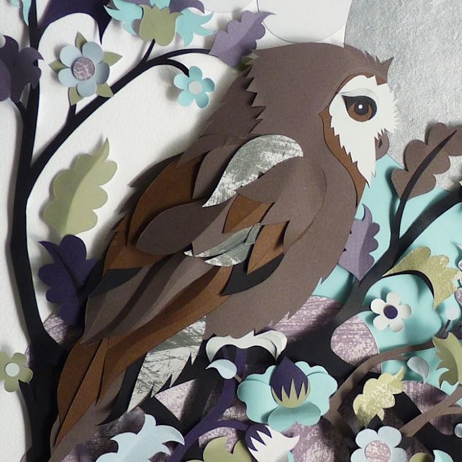 Accurate Wildlife Papercut Compositions-5