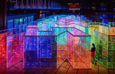 Colorful & Illuminated Labyrinthe in China