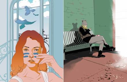 Comic Book Style Illustrations by Janelle Barone