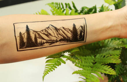 Cute Temporary Tattoos Paying Tribute to the Beauty of Nature