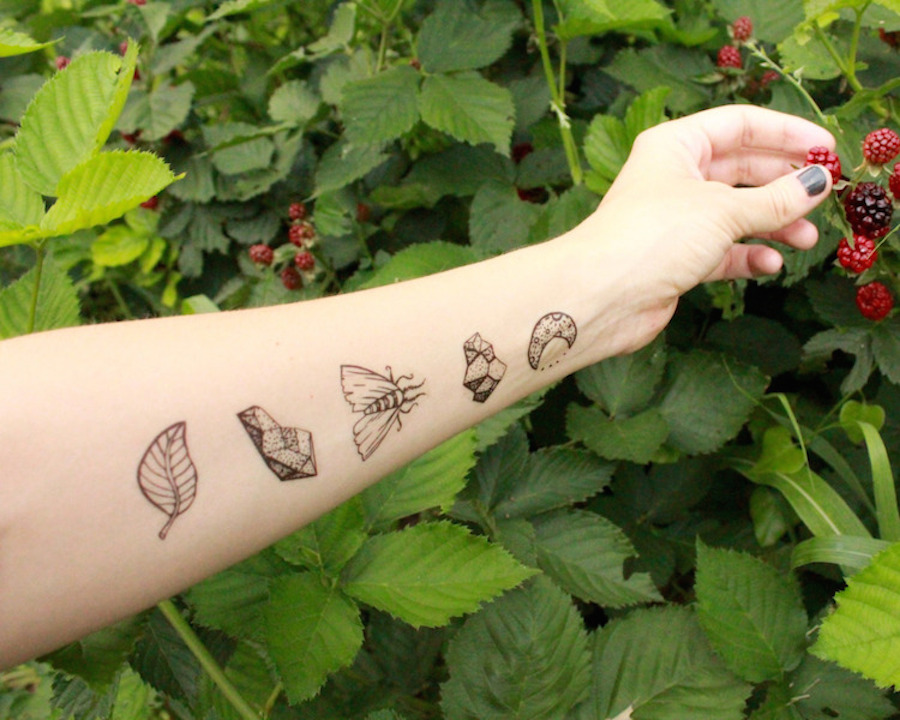 Cute Temporary Tattoos Paying Tribute to the Beauty of Nature-12