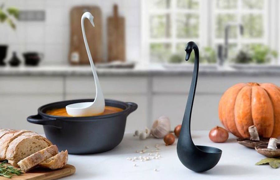 Funny Floating Swan-Shaped Ladle by OTOTO Design