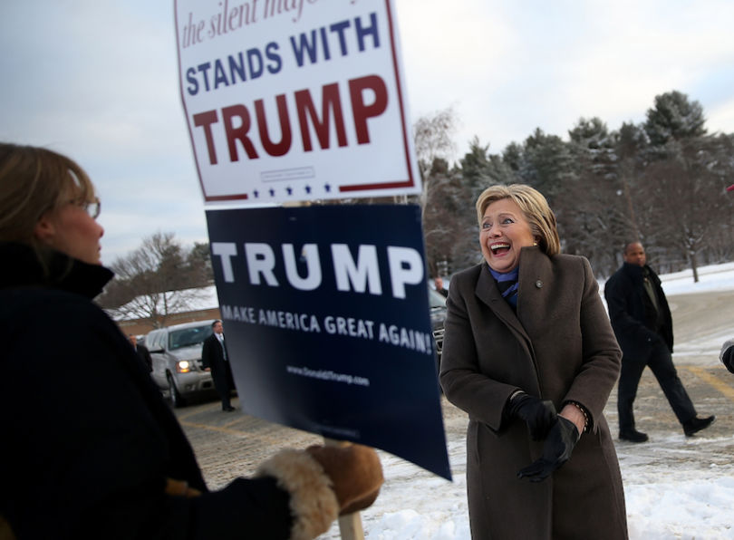 Hillary Clinton Campaigns In New Hampshire Ahead Of Primary