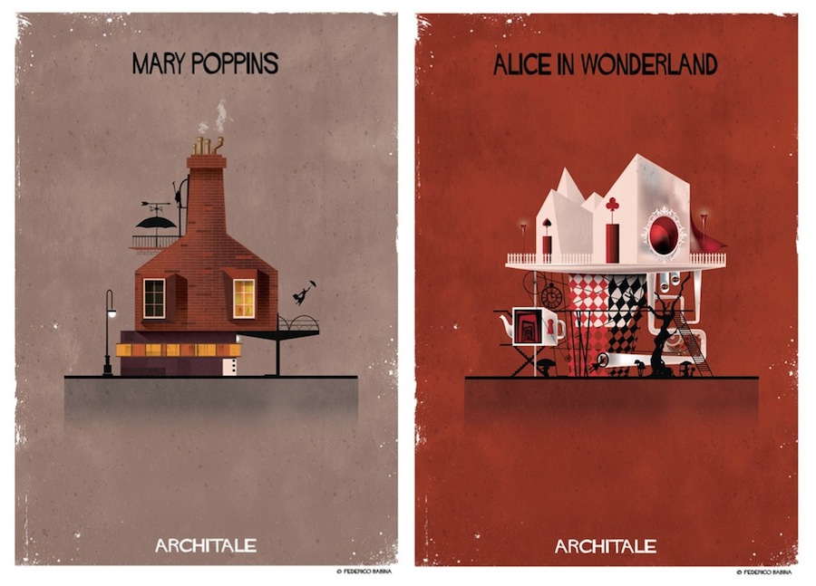 Illustrations of the House of Famous Fairytales Characters-1