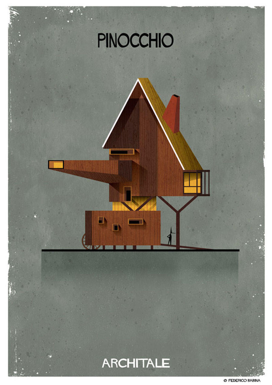 Illustrations of the House of Famous Fairytales Characters-3