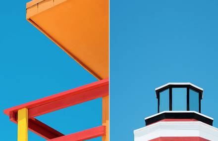 Colorful & Minimalist Miami Rescue Towers