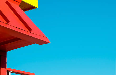 Colorful & Minimalist Miami Rescue Towers