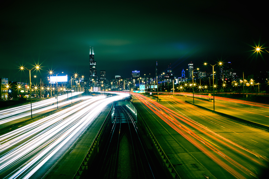 Luminous Nocturnal Atmosphere in Chicago-2