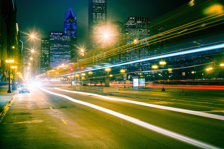 Luminous Nocturnal Atmosphere in Chicago-4